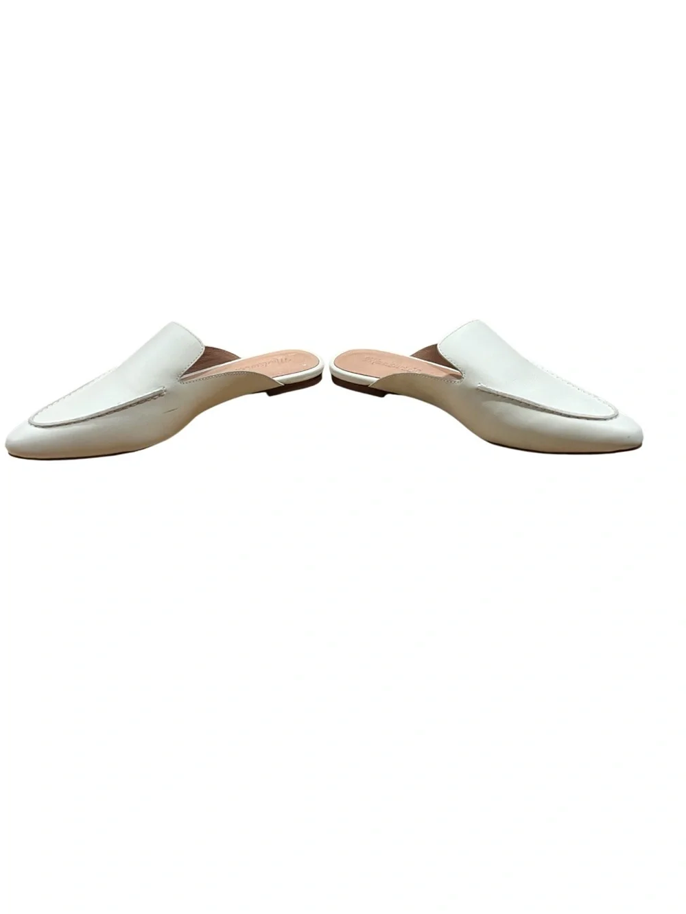 The Frances Skimmer Mule in Leather Ivory Size 7.5 New